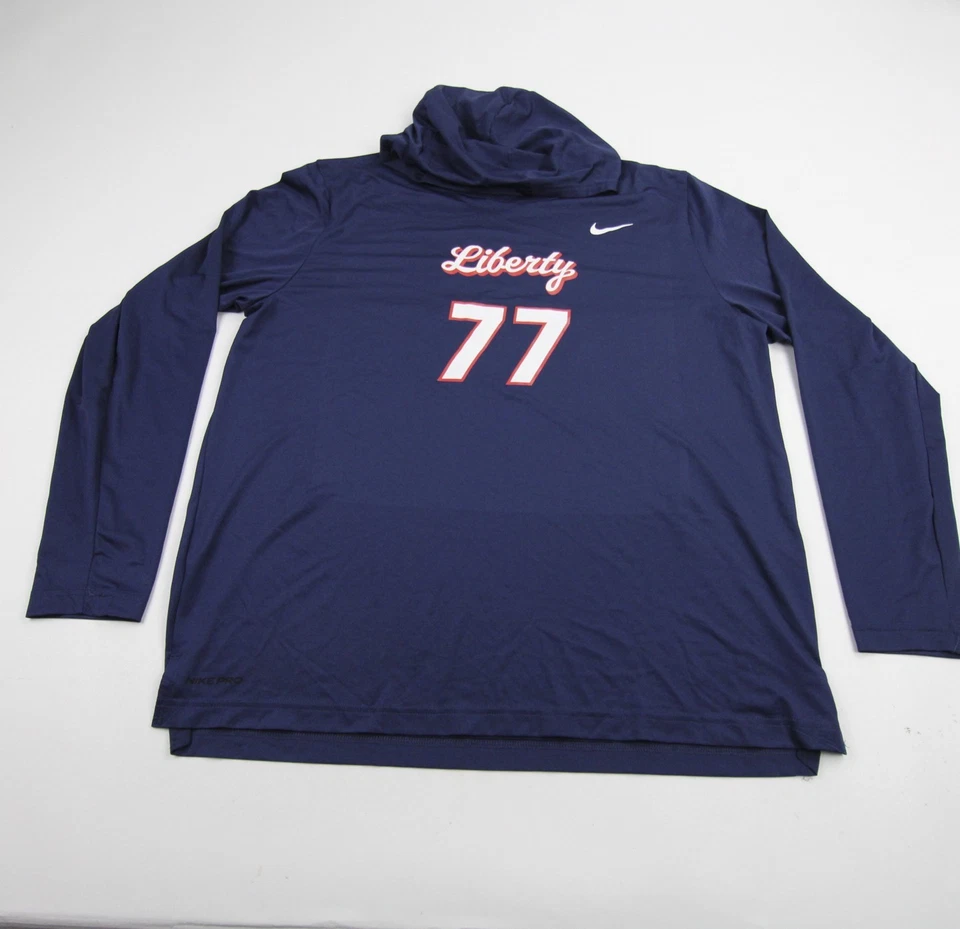 Liberty Flames Nike Long Sleeve Shirt Men's Navy New - Image 1 of 4
