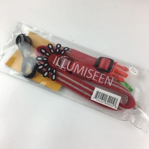 ILLUMISEEN LED Dog Collar USB Rechargeable Red Large Lighted Visibility NEW ~ L - Picture 1 of 6