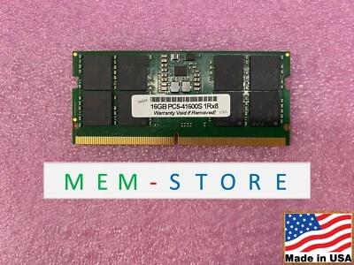 16GB DDR5-5200 SODIMM Compatible para 13ª Generación Intel Core y AMD Ryzen 7000 NUC Foto 1 de 3