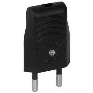 Europastecker Netzstecker Eurostecker flach schwarz zweipolig 230V 6A 1400W - Picture 1 of 2
