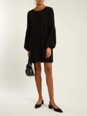 NUEVO Vestido de crepé Elizabeth and James Claudia cuello joya en negro - Talla 8 #D6543 Foto 1 de 4