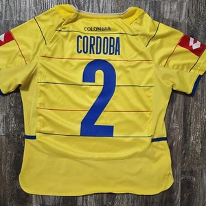 2005 Lote Colombia Camiseta deportiva de fútbol en casa Ivan Ramiro Córdoba niños XL Copa América - Imagen 1 de 7