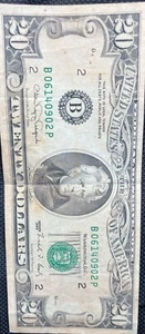 1990 Series 20 Dollar Bill Federal Reserve Bank Of New York  - Picture 1 of 2