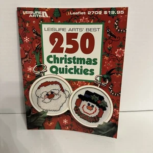 Leisure Arts 2709 CHRISTMAS QUICKIES cross stitch 1995 144pg 250 projects Vntg - Picture 1 of 6