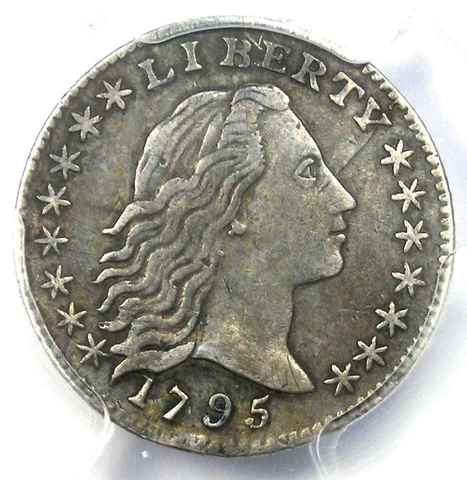 1795 Flowing Hair Half Dime H10C - Certified PCGS XF Details - Rare Date Coin! Cover