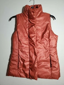 Merona Puffer Vest Size Medium Women’s color Burnt Orange - Picture 1 of 8