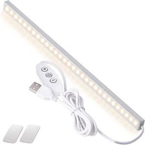 USB Powered under Cabinet Lighting, 12" Tool-Free Mount Dimmable LED Strip for P - Picture 1 of 12