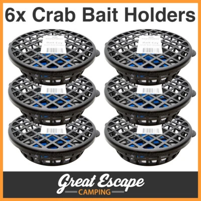 Bait Ezy Crab Bait Holder Cage w/ Base Clip for Crabs Yabbies Redclaw 6 Pack - image 1 of 3