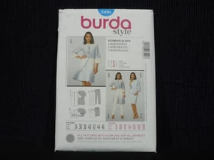 2010 BURDA SEWING PATTERN # 7490 ~WOMEN'S COAT, SKIRT, PANTS~SIZES 8-20 UNCUT FF - Picture 1 of 5