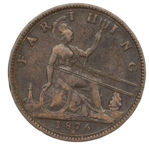 Gran Bretaña - 1 Farthing 1876-H - Victoria - Imagen 1 de 2