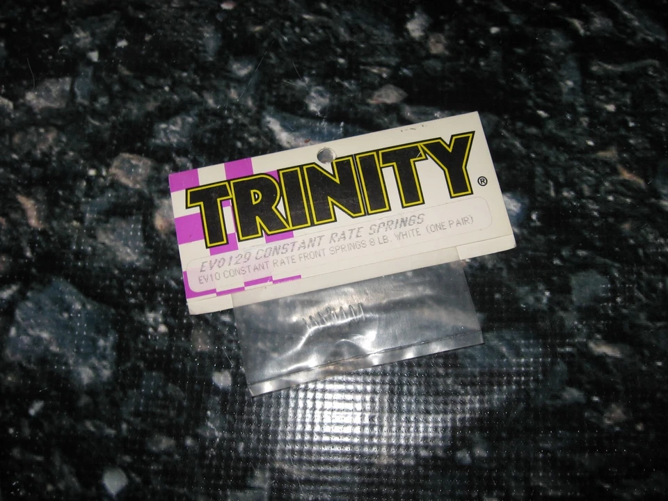 RC Trinity EV10 8 Pound Constant Rate Shock Springs Steel White (2) EV 0129 - Image 1 of 2