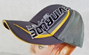 Evinrude E-TEC anthrazitgrau & gelb Netzrücken verstellbar Snapback Strap Cap Mütze - Bild 1 von 6