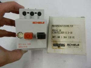 New Entrelec Schiele MSU-K10 Manual Motor Starter  D3A - Bild 1 von 4