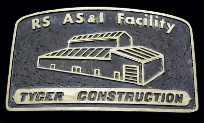 Винтажная бронзовая пряжка ремня RS AS&I Facility Tyger Construction Advanced Casting - Изображение 1 из 4