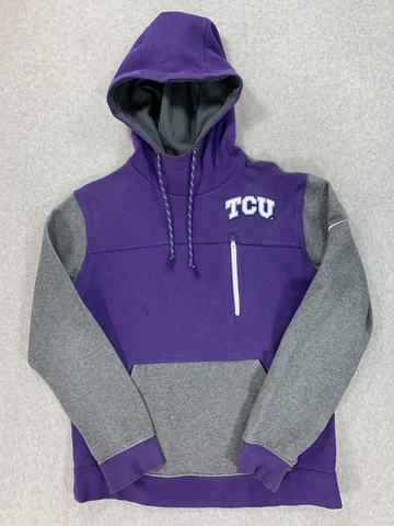 TCU Horned Frogs Nike Campus Hoodie Sweatshirt (Men's Large) Athletic Fit Cover