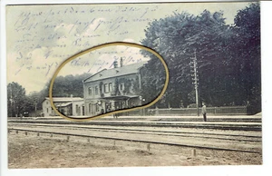 AK GATERSLEBEN Bahnhof Seeland Nachterstedt Hoym Frose Bahnpoststempel - Bild 1 von 2