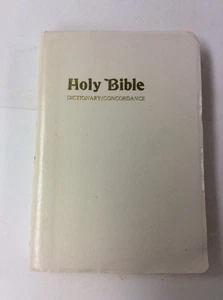Holy Bible Word Publishers Red Letter Dictionary Concordance KJV White Cover - Imagen 1 de 12