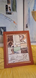 PIERRE ALECHINSKY UNTITLED RARE ORIGINAL ABSTRACT LITHOGRAPH, CIRCA 1982 - Picture 1 of 9