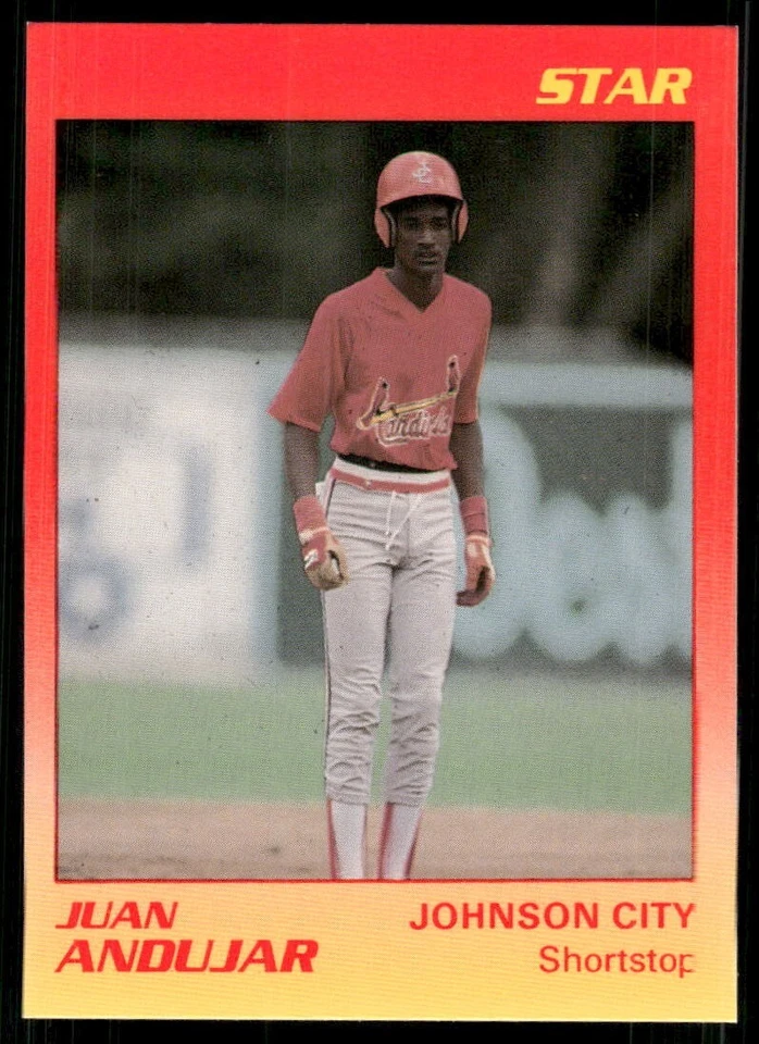 1989 Star Johnson City Cardinals JUAN ANDUJAR RC CARDINALS DOMINICAN REPUBLIC - Image 1 of 2