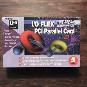 Vintage I/O Flex 32-bit PCI Parallel Card ECP/EPP/SPP Model IOFLEX-1NP NEW - Picture 1 of 2