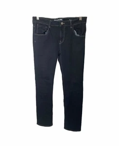 Women’s Straight Leg Jean's Zara Z1975 Black Twill Denim Five Pocket - Picture 1 of 12