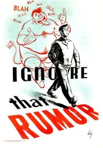 Ignore That Rumor - 1942 - World War II - Propaganda Magnet - Picture 1 of 2