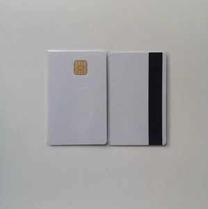 10 PCS Blank Sle4442 Chip Card With 2 Track 8.4MM HI-CO Magnetic Stripe - Picture 1 of 1
