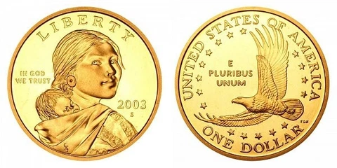 2003 S Sacagawea Native American Dollar Cover