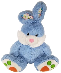 Großer Osterhase Hase Plüsch sitzend blau weich Stofftier Spielzeug Kissen Geschenk - Bild 1 von 12