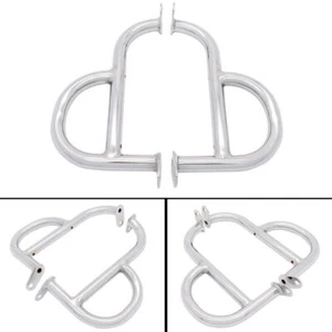 Engine Guard Crash Bar Iron Protection For Yamaha Virago XV400 All Years Silver - Imagen 1 de 11
