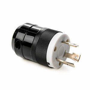 L6-30P 3-Pin Plug 250V Receptacle Generator Twist Lock Adapter NEMA UL Listed