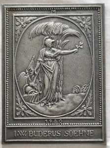 Buderus Kunstguss Ofenkachel Jahresplakette 1980 Relief - Bild 1 von 6
