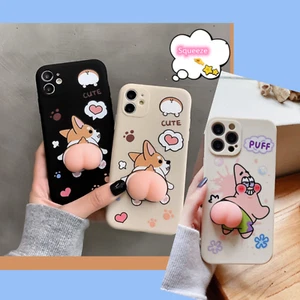 Cute Funny Soft Booty Twerk Phone Case for iPhone ~ Patrick Butt / Corgi Butt - Picture 1 of 6