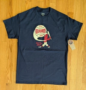 Paris Red Peppers T-Shirt Mens MEDIUM VTG Ebbets Field Flannels Graphic Tee NEW - Picture 1 of 9