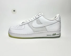 Nike Air Force 1 Low 07 White Green Leather Mens Trainers Gradient Various Sizes - Picture 1 of 17