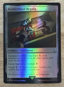 MTG Magic 1x Brotherhood Regalia FOIL (M/NM) Universes Beyond Assassin's Creed - Bild 1 von 2