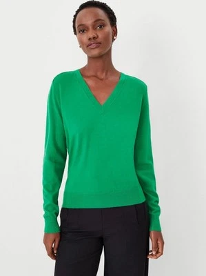 Suéter Ann Taylor azul cuello en V manga larga para mujer nuevo con etiquetas Foto 1 de 4