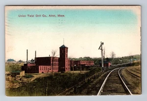 Athol, MA-Massachusetts, Union Twist Drill Co Factory, Vintage c1909 Postkarte - Bild 1 von 2