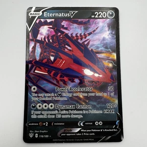 Pokemon TCG Eternatus V 116/189 SWSH Darkness Ablaze Half Art NM - Picture 1 of 10