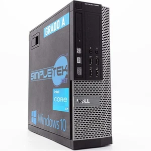 COMPUTER DESKTOP DELL OPTIPLEX 7020 WINDOWS 10 PRO I7 4GB RAM 960GB SSD DVD-RW G - Imagen 1 de 5