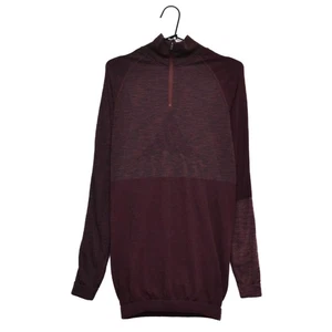 Ortovox Merino Wool 1/4 Zip Burgundy Damen Pullover Gr. L Made in Poland " - Bild 1 von 9