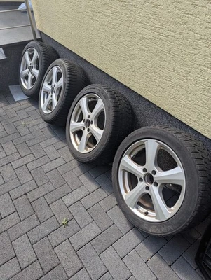 4x O.Z MSW 19 Alufelgen KBA 48206 17 Zoll   8Jx17 ET 35 245/45R17 Winterreifen  - Bild 1 von 4