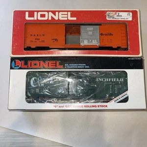 Lionel Spur O Güterwagen Lot - Denver RG 6-9705 & Clinchfield 6-19243 mit Boxen - Bild 1 von 7