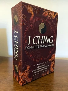 I Ching Complete Divination Kit: A 3-Coin Set, 64 Hexagram Cards and Instruction - Picture 1 of 4