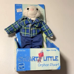 Stuart Little 4.5” MINIATURE Collectible Plush Doll Hasbro 1999 Removable Outfit - Picture 1 of 11