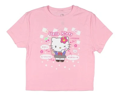 Sanrio Hello Kitty Women's School Girl Cropped Short Sleeve T-Shirt - Image 1 of 3