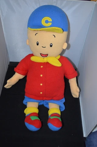 Vintage CAILLOU Cartoon PBS Kids 23" Plush Doll Toy rare B6 Plush Cover