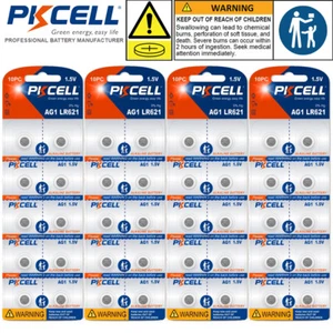 40x AG1 364 LR621 531 SR60 1.5V Alkaline Button Cell Watch Battery Ship From USA - Picture 1 of 5