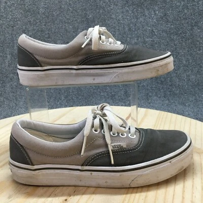 Vans Shoes Mens 7 Womens 8.5 Off The Wall Sneakers Gray Canvas Low Top TB4R - Image 1 of 4