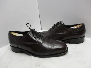 Florsheim Burgunderrot Leder Kappe Zehe Schnürschuhe Oxford-Schuhe Herren Größe 9 D Stil 17067-05 - Bild 1 von 8